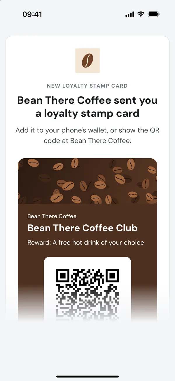 The email customers receive with their card