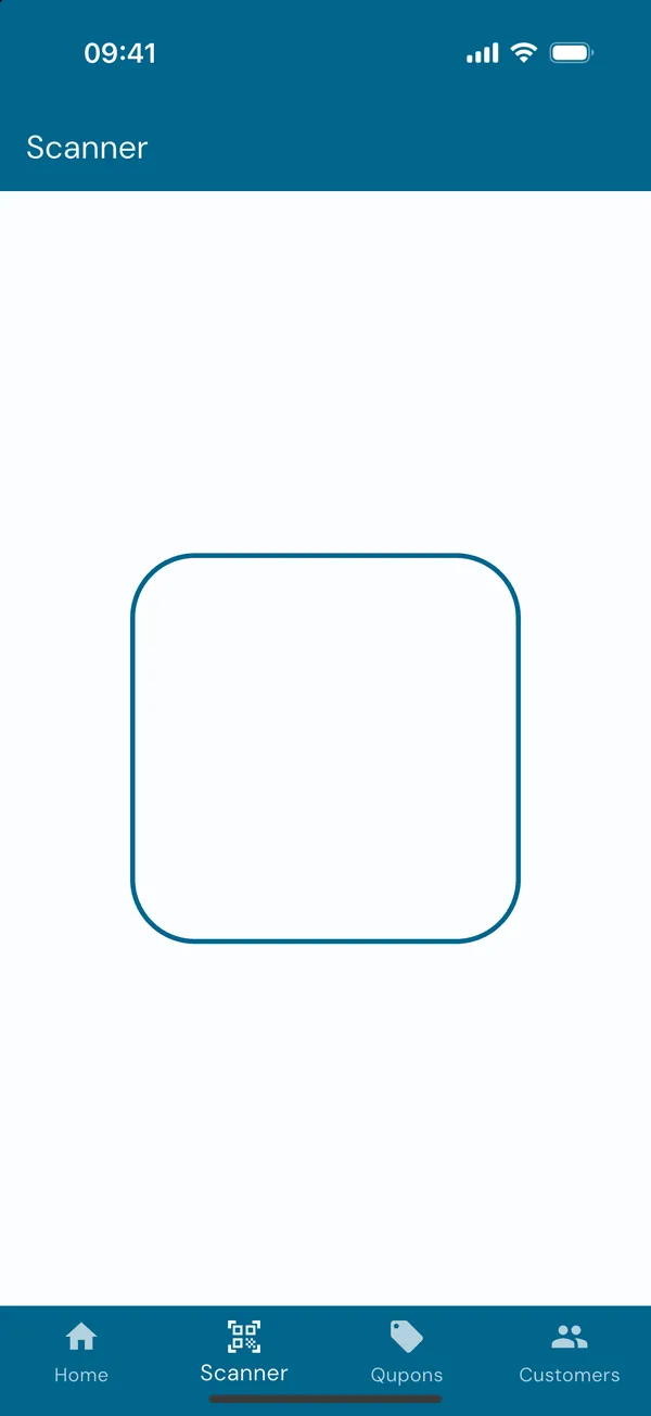 Scanning a customer's card
