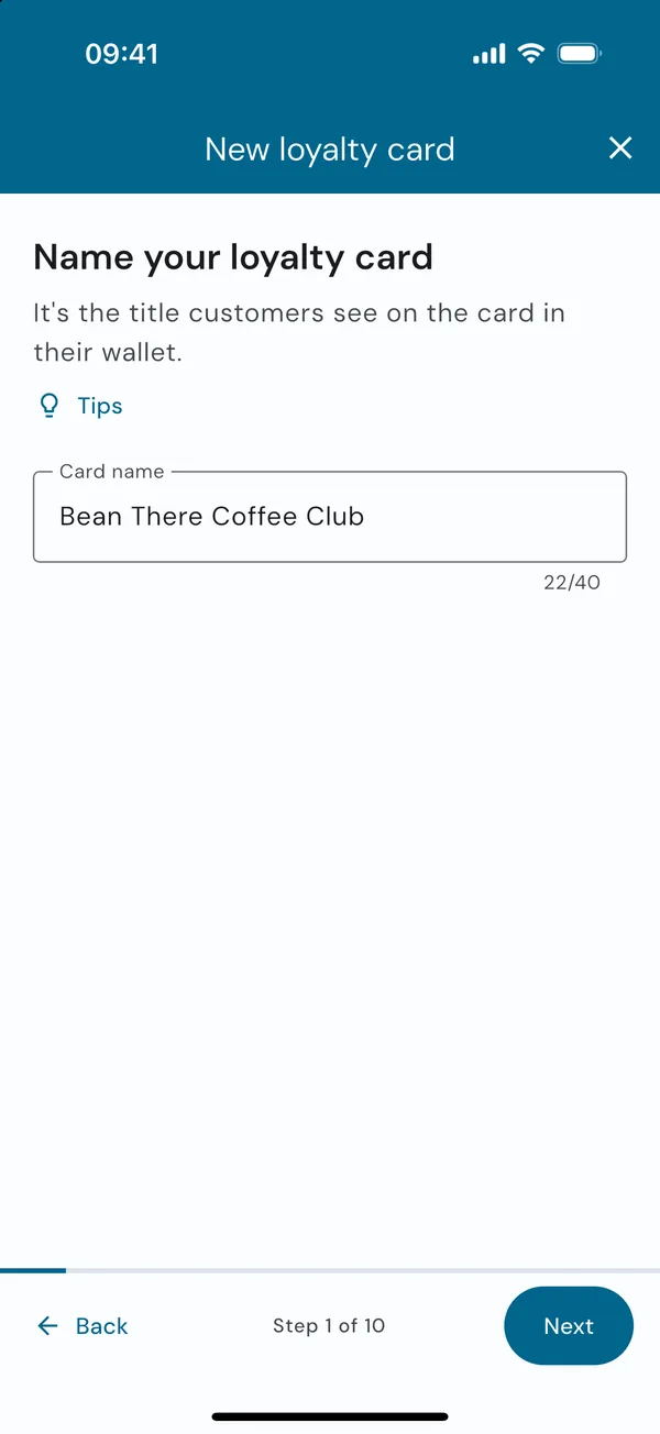 Naming the loyalty card